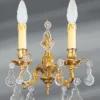 Applique Bronze Et Cristal De Bohème Louis XV