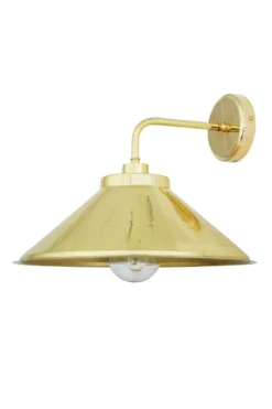 Applique De Salle De Bain Conique En Laiton Poli