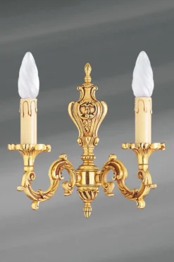 Applique Double Louis XV Bronze Doré