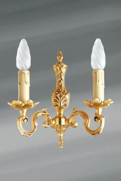 Applique En Bronze Louis XV Deux Lumières