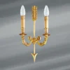 Applique En Bronze Massif, De Style Directoire, Deux Lumières
