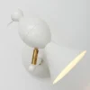 Applique Murale Blanche Design Alouette Vers La Gauche