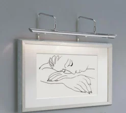 Applique Pour Tableau Nickel Poli 55cm