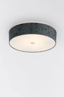 Arty Mate Plafonnier Gris Foncé En Tissu Décoré