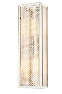 Ashford Applique Longue Art Déco Argenté Et Albâtre