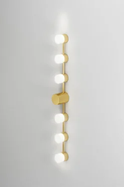 Backstage Applique De Salle De Bain 6 Lumières En Laiton Poli