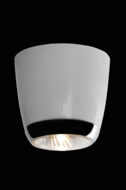 Boogie Sofito Plafonnier En Métal Blanc Et Chromé