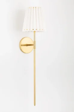 Longue Applique Dorée Et Blanche Demi -Magasin D'Éclairage Domestique contemporain art deco americain 23020081 2R