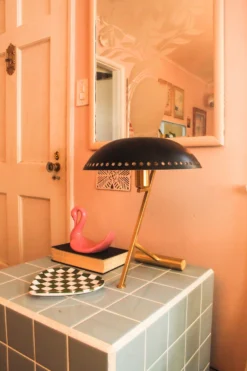 Lampe De Bureau Rétro Dorée Et Noire Landis -Magasin D'Éclairage Domestique contemporain art deco americain 23020089 2R