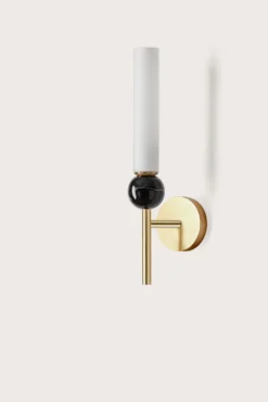 Delie Applique Chandelier Contemporain Avec Boule De Marbre Noire