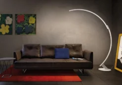 Kyudo Grand Lampadaire Arc Noir 7 Kyudo Grand Lampadaire Arc Noir -Magasin D'Éclairage Domestique design italie led 22030013 2R