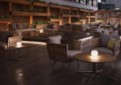 Kushi Lampe De Table Sans Fil Noir -Magasin D'Éclairage Domestique design italie led 22030028 4R