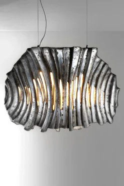 Dune Suspension En Céramique Argent