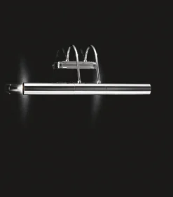 Eclairage Pour Tableau Classique En Métal Chromé Tube