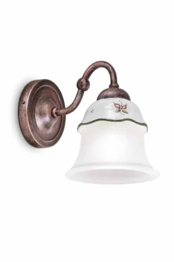 Ferrara Applique Campagne En Céramique Et Verre