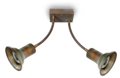 Genziana Plafonnier 2 Spots Sur Bras Flexibles