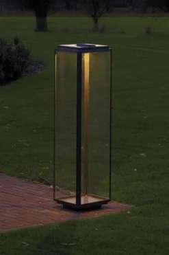 Grande Lampe De Jardin En Bronze Antique Et LED