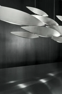 I Lucci Lustre 145cm En Nickel Brossé -Magasin D'Éclairage Domestique italien elegant verre metal 21040048 3R