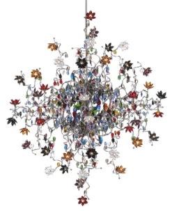 Jewel Lustre En Verre Multicolore 48 Lumières