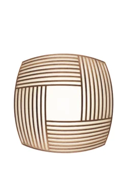 Secto Design Kuulto Plafonnier Carré En Noyer