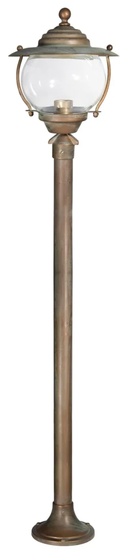 Lampadaire De Jardin En Laiton Vieilli