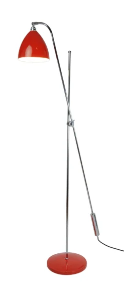 Lampadaire En Métal Rouge Style Industriel Task Overreach