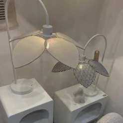 Lampe à Poser Fleur Sable H58cm -Magasin D'Éclairage Domestique lampe a poser fleur sable h58cm 3