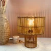 Lampe à Poser Naturelle En Rotin Marron