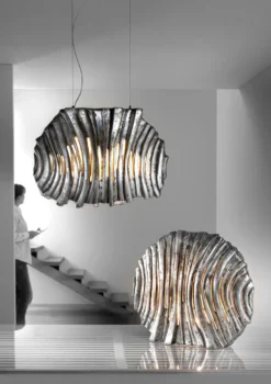 Dune Suspension En Céramique Argent -Magasin D'Éclairage Domestique lampe ceramique 13030362 2R