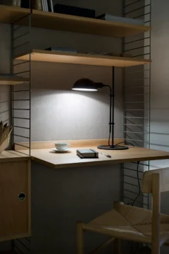 Marset Lampe De Bureau Design Noire En Métal Funiculi