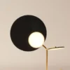 Lampe De Table Dorée Et Noire Ballon