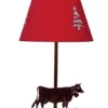 Lampe De Table Sapins Et Vache