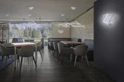 Starlight Applique Blanche Au Design Graphique -Magasin D'Éclairage Domestique lampe fibre carbone 19050203 3R