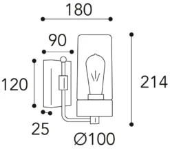 Silindar Applique D'extérieur En Laiton Vieilli Et Verre Transparent 5 Silindar Applique D'extérieur En Laiton Vieilli Et Verre Transparent -Magasin D'Éclairage Domestique lampe laiton massif 20040001 2R