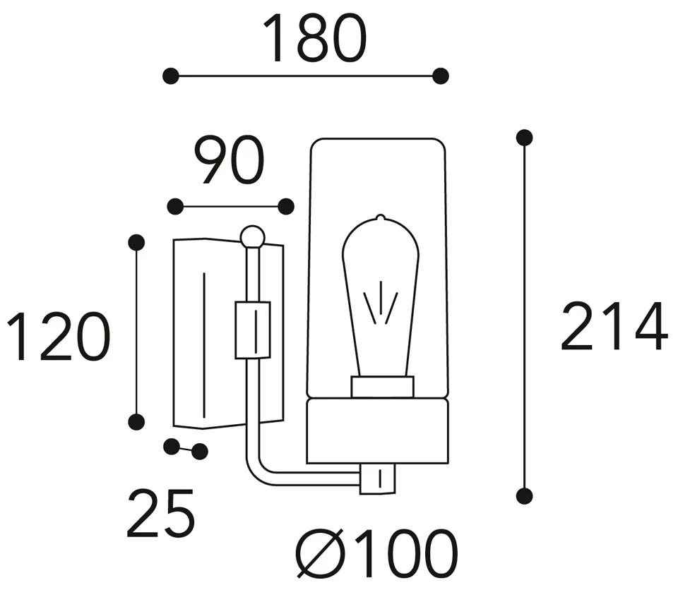 Silindar Applique D'extérieur En Laiton Vieilli Et Verre Transparent 3 Silindar Applique D'extérieur En Laiton Vieilli Et Verre Transparent – Image 3