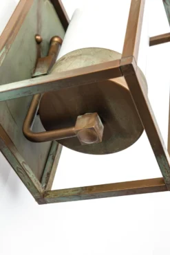 Cubic Applique Lanterne D'extérieur En Laiton Vieilli -Magasin D'Éclairage Domestique lampe laiton massif 20040009 2R