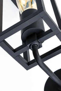 Cubic Applique Lanterne Noire -Magasin D'Éclairage Domestique lampe laiton massif 20040015 2R