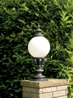 Lampe Piédestal En Fer Forgé Finition Fer Naturel