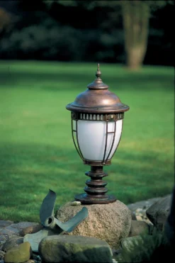 Lampe Piédestal Ovale En Fer Forgé