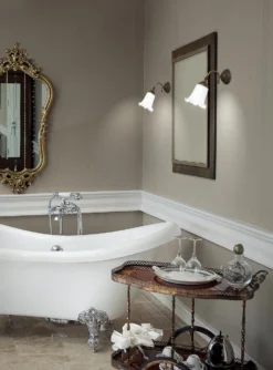 Magasin D'Éclairage Domestique -Magasin D'Éclairage Domestique lampe porcelaine laiton 12120026 1R