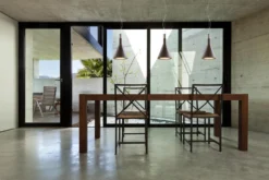 Suspension En Béton Ciré Cône Marron Foncé Funnel -Magasin D'Éclairage Domestique lampe porcelaine laiton 12120096 1R