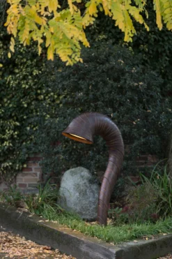 Lampe Sculpture De Jardin Forme Corne D'abondance