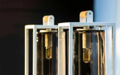 Dome Small Lampe D'extérieur Noire Et Verre Transparent -Magasin D'Éclairage Domestique lampe teck 19040205 2R