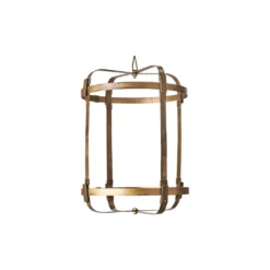 Lanterne Thaïlandaise Métal Et Soie Blanche Crème Ajouré M -Magasin D'Éclairage Domestique lanterne thailandaise bambou lin blanc 2