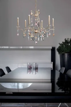 Lizzi Lustre 6 Lumières Doré