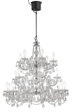 Drylight Grand Lustre Vénitien 24 Lumières éclairage LED Blanc -Magasin D'Éclairage Domestique luminaire 22010107 2R