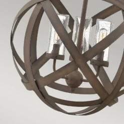 Suspension D'extérieur Ronde 3 Lumières Carson -Magasin D'Éclairage Domestique luminaire anglais classique 22100257 3R