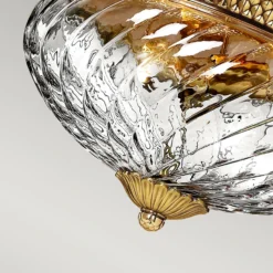 Grand Plafonnier Ananas Doré Plantation -Magasin D'Éclairage Domestique luminaire anglais classique 22100282 2R