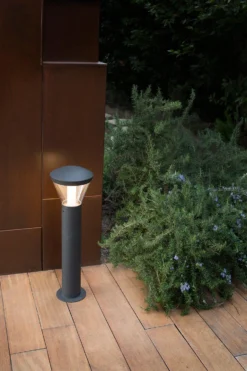 Shelby Balise D'extérieur En Aluminium Gris Foncé Grand Modèle -Magasin D'Éclairage Domestique luminaire design 19070609 1R