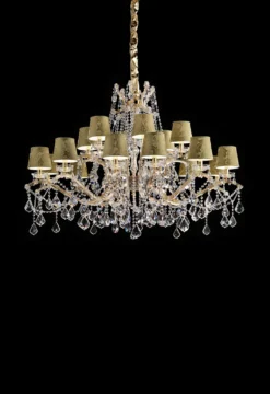 Lustre Doré 18 Lumières